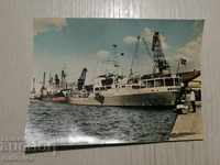 Παλιά καρτ-ποστάλ 1960 Βάρνα Το λιμάνι
