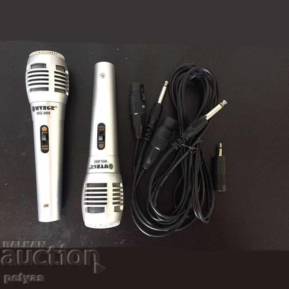 Auction Set of 2 dynamic WG-888 microphones Auction Set of 2 dynamic WG-888 microphones