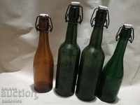Old beer bottles 4 pieces