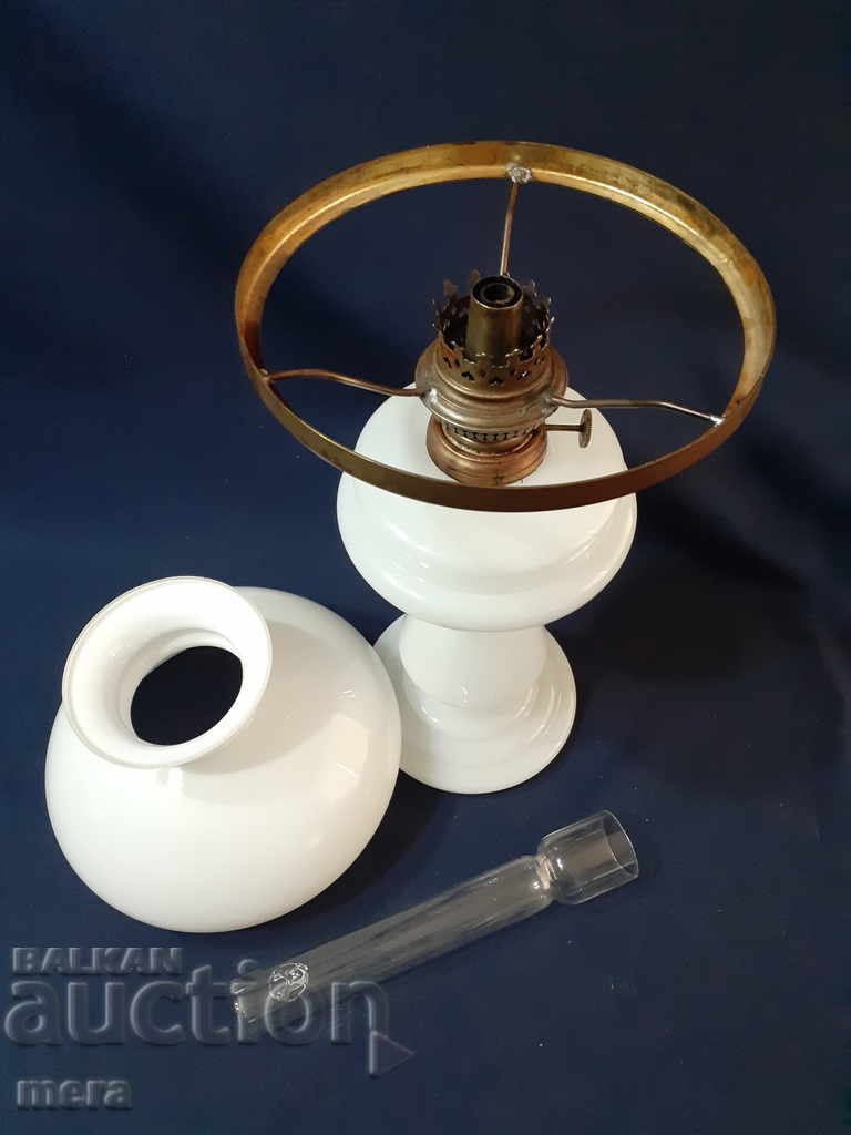 Stylish antique German gas lamp - 7