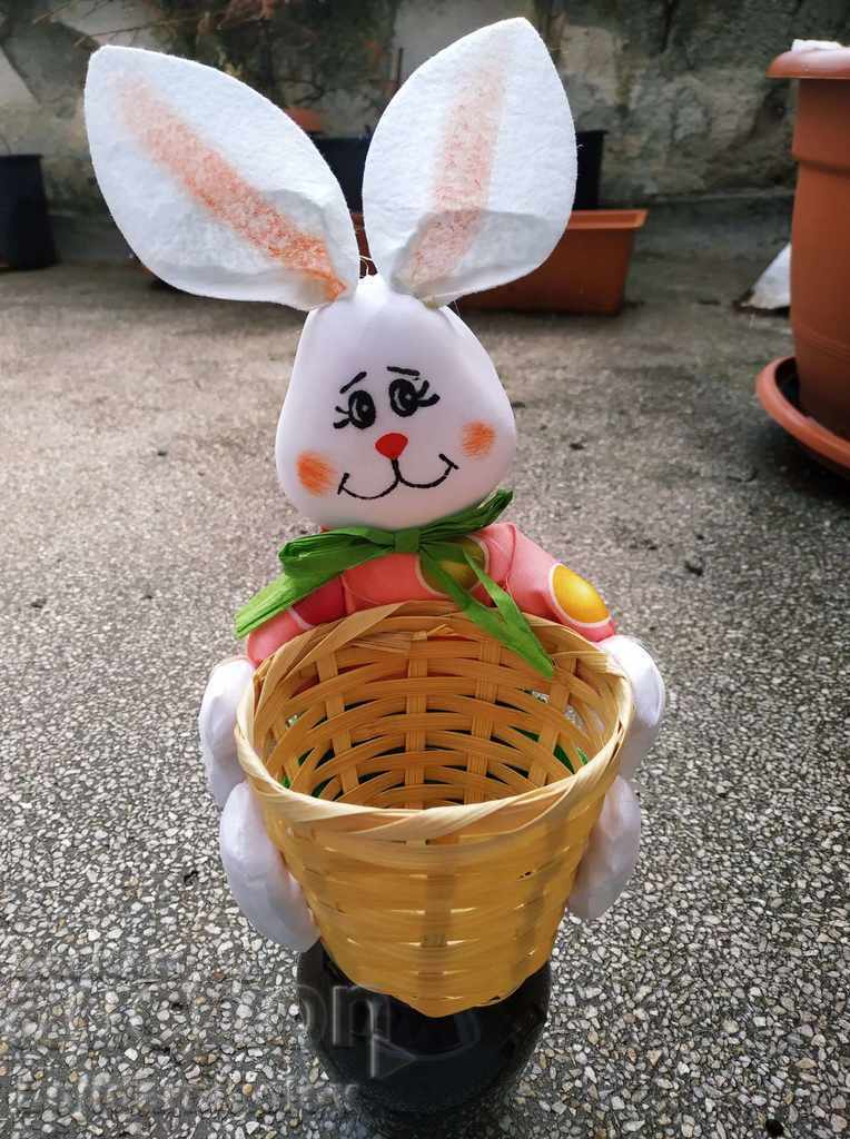 New Pink Easter Bunny with basket