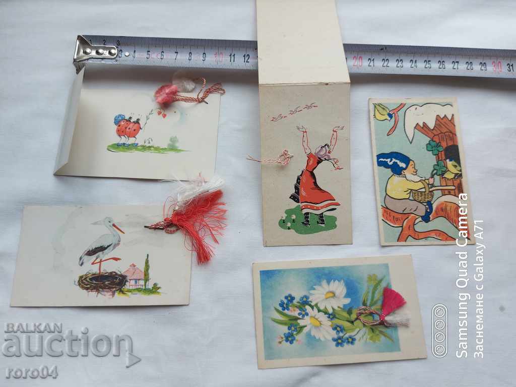 POSTCARDS - 5 PIECES - 6 POSTCARDS - 5 PIECES - 6