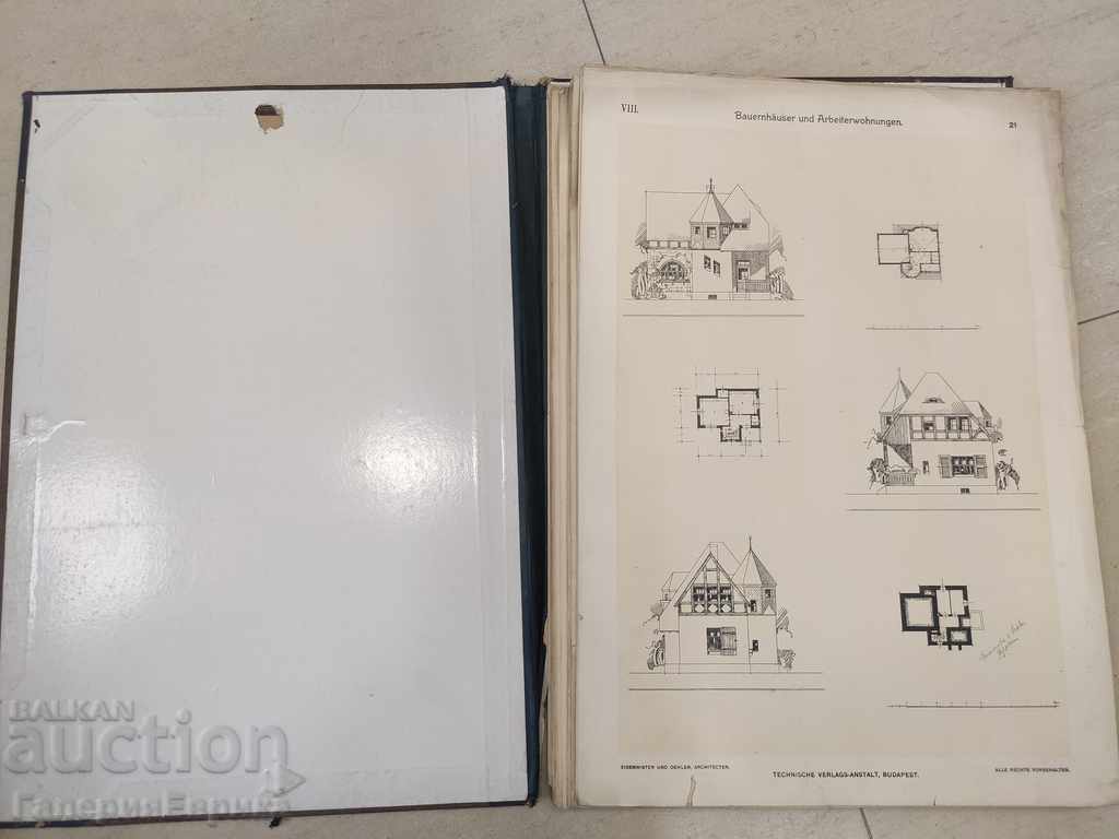 Old architectural atlas from the beginning of the 20th century - 7 Old architectural atlas from the beginning of the 20th century - 7