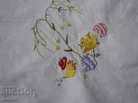 Easter tablecloth embroidery