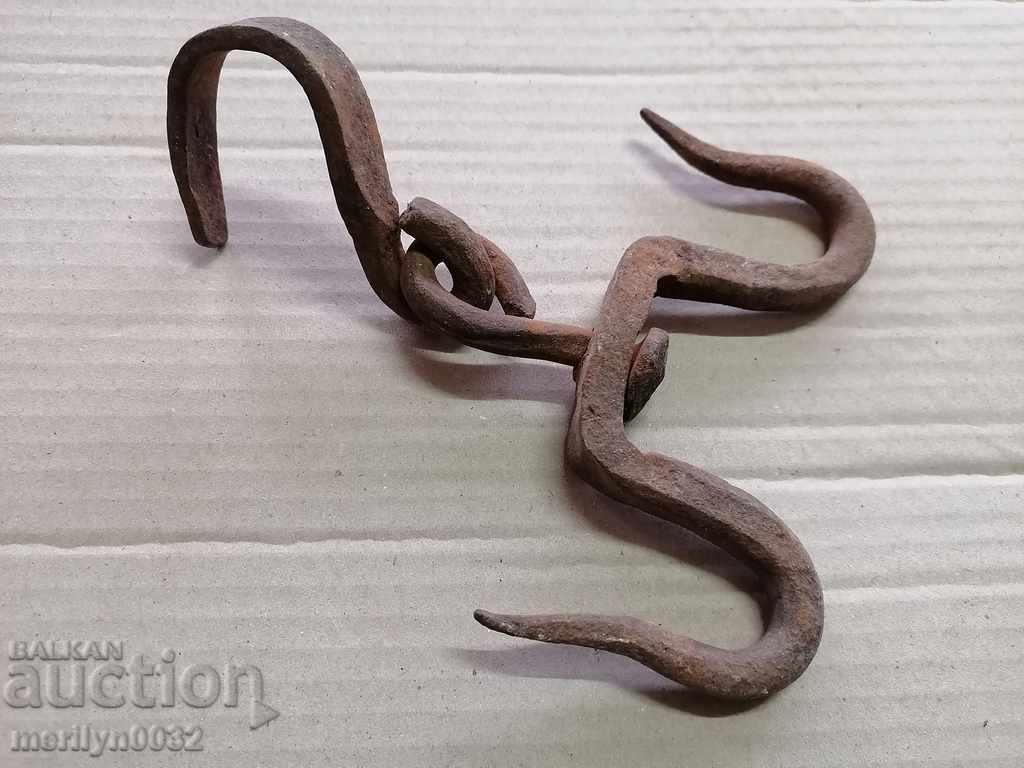 Antique Wrought Iron Hook, Double Hook with price 39.00 BGN | € 19.94 Antique Wrought Iron Hook, Double Hook with price 39.00 BGN | € 19.94