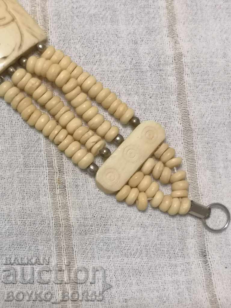Auction  Ancient Bracelet Natural Natural Bone