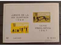 Mexic 1967 Sport/Jocuri Olimpice Mexic '68 Bloc MNH