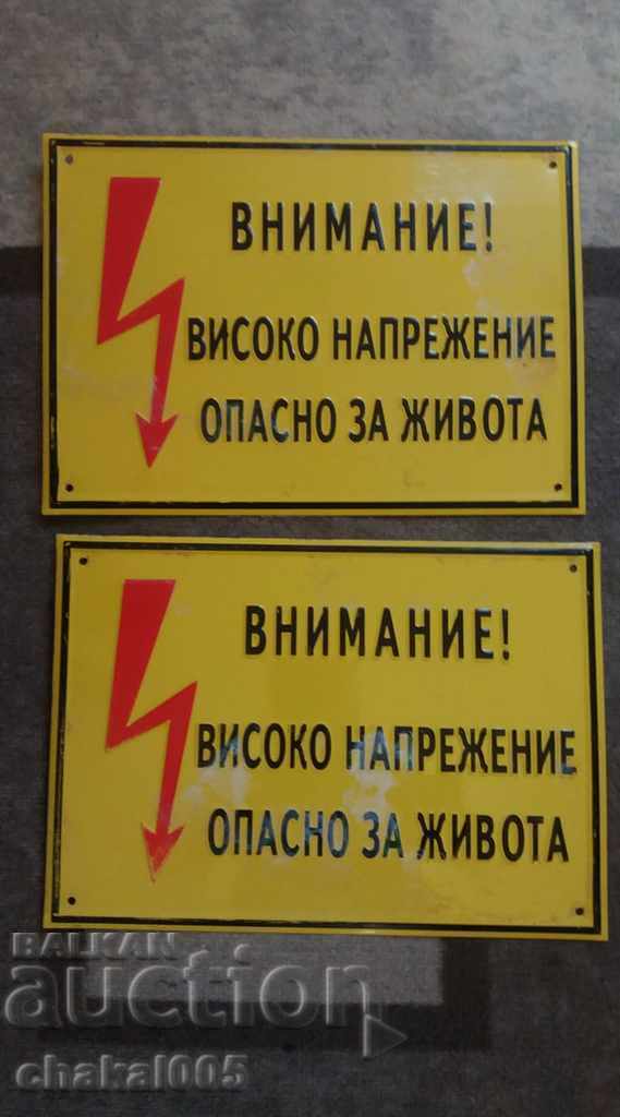 Metal signs