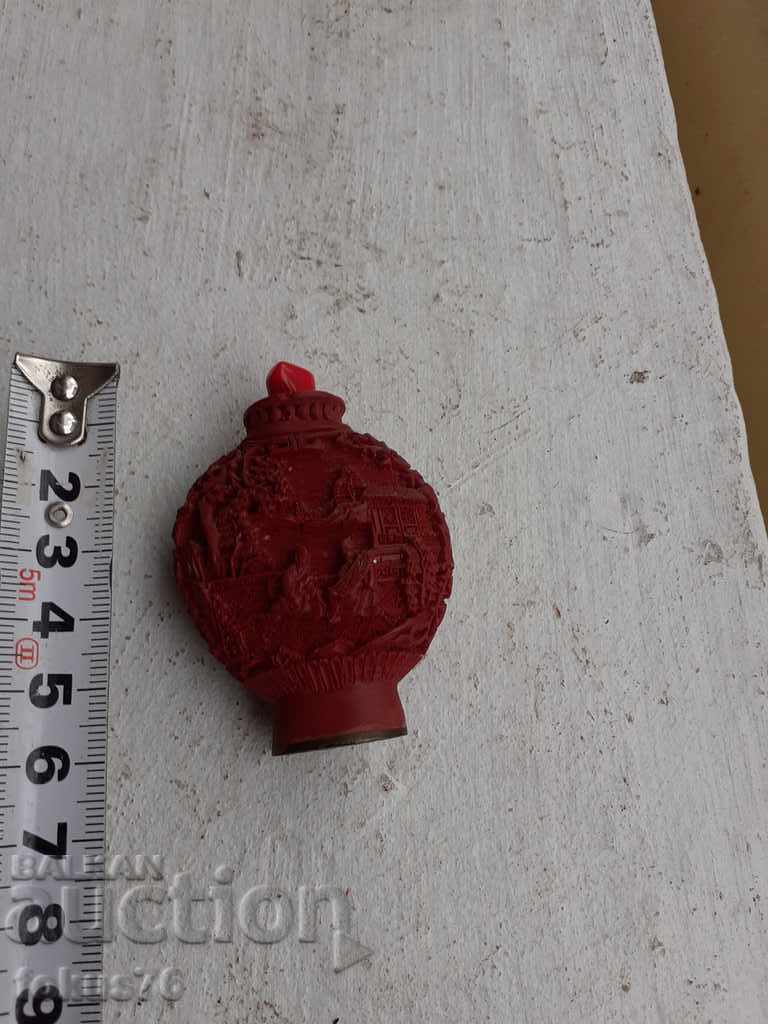 Old Chinese perfume bottle Cinnabar Laquer - 7 Old Chinese perfume bottle Cinnabar Laquer - 7