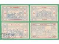 (¯`'•.¸NOTGELD (гр. Gross Nordende) 1921 UNC- -4 бр.банкноти