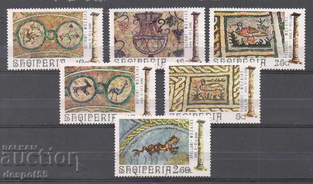 1974. Albania. Mozaicuri antice.