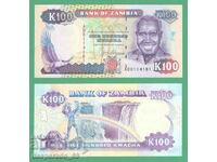 (¯ "".. ¸ ZAMBIA 100 kvacha 1991 UNC •. "" ´¯)