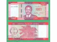(¯` '• ¸ LIBERIA 50 USD 2017 UNC ¯ • ¯¯¯)