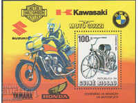 1985. Guinea-Bissau. 100 years on the motorcycle. Block.