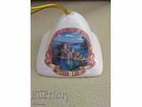Porcelain bell-quartz souvenir from Ulan Ude-Russia