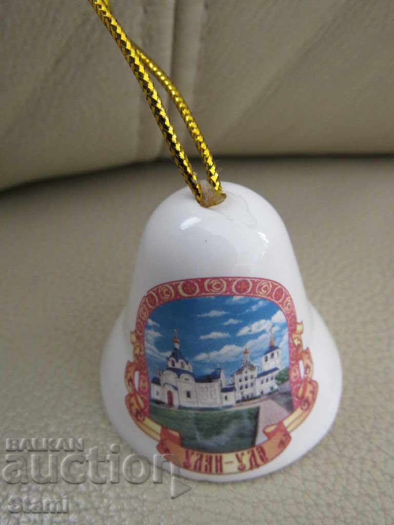 Porcelain bell-souvenir from Ulan Ude-Russia with price 8.90 BGN | € 4.55 Porcelain bell-souvenir from Ulan Ude-Russia with price 8.90 BGN | € 4.55