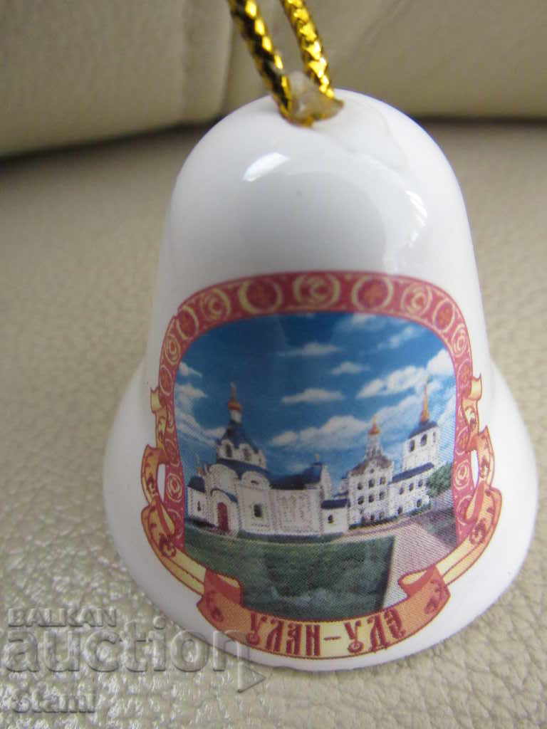 Auction Porcelain bell-souvenir from Ulan Ude-Russia Auction Porcelain bell-souvenir from Ulan Ude-Russia