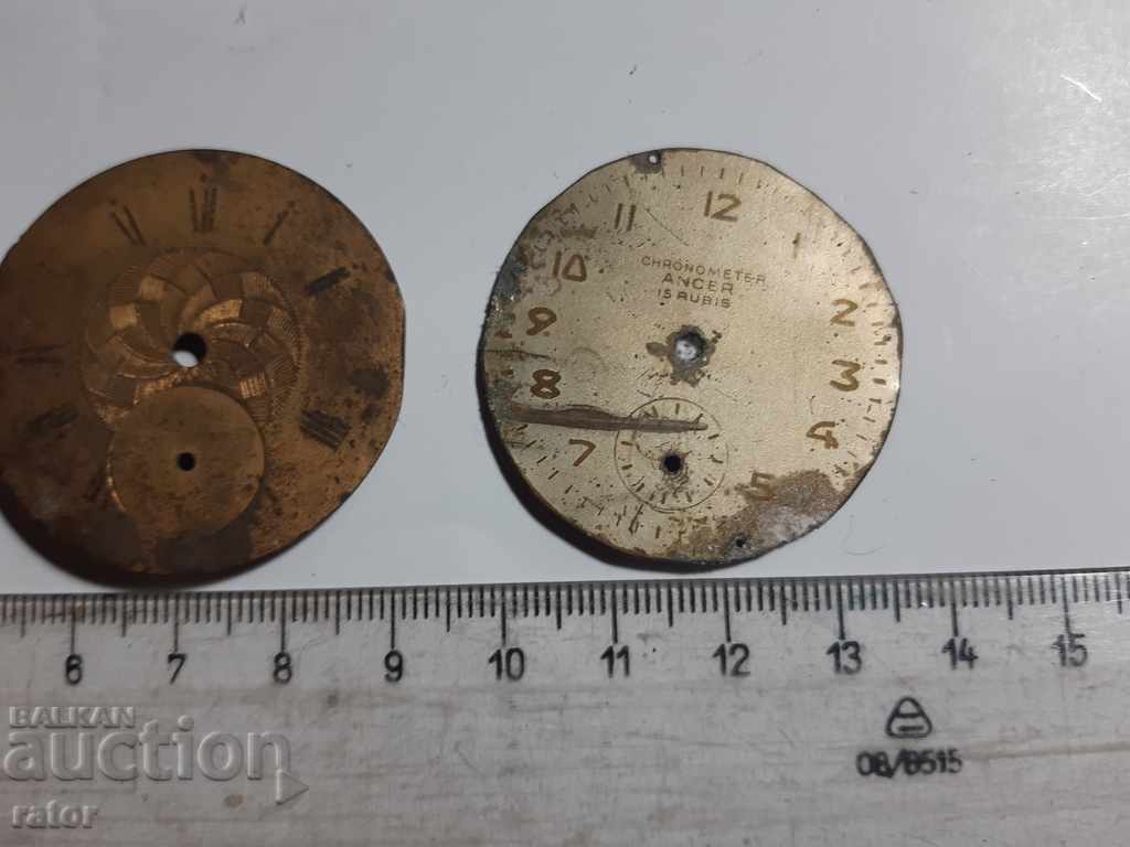 Delivery of Dials for old pocket watches - 3 pieces Delivery of Dials for old pocket watches - 3 pieces