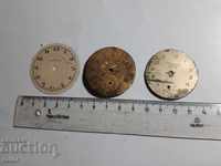 Cadranuri pentru ceasuri de buzunar vechi - 3 bucăți