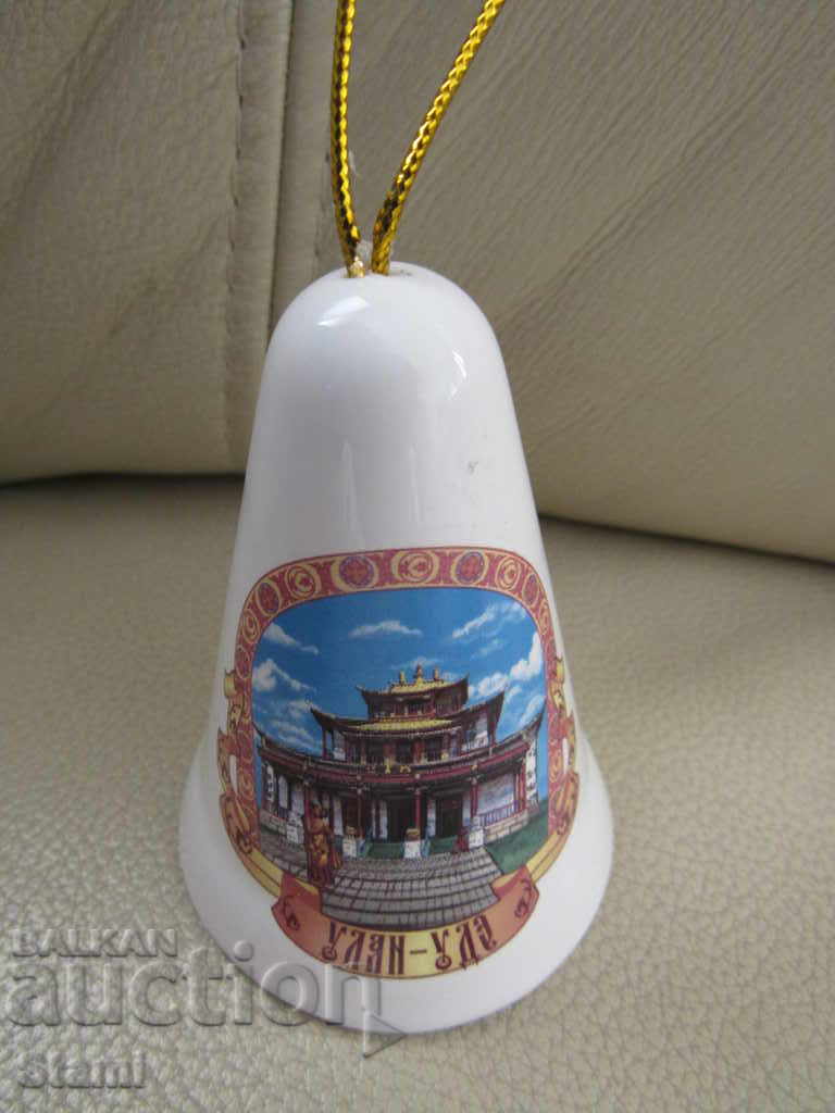 Porcelain bell-8 cm-souvenir from Ulan-Ude-Russia with price 13.00 BGN | € 6.65 Porcelain bell-8 cm-souvenir from Ulan-Ude-Russia with price 13.00 BGN | € 6.65