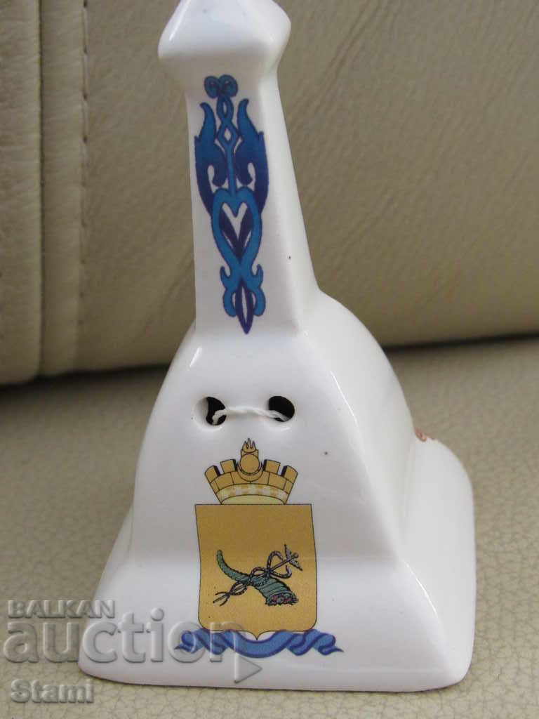 Auction  Porcelain bell-8 cm-souvenir from Ulan-Ude-Russia