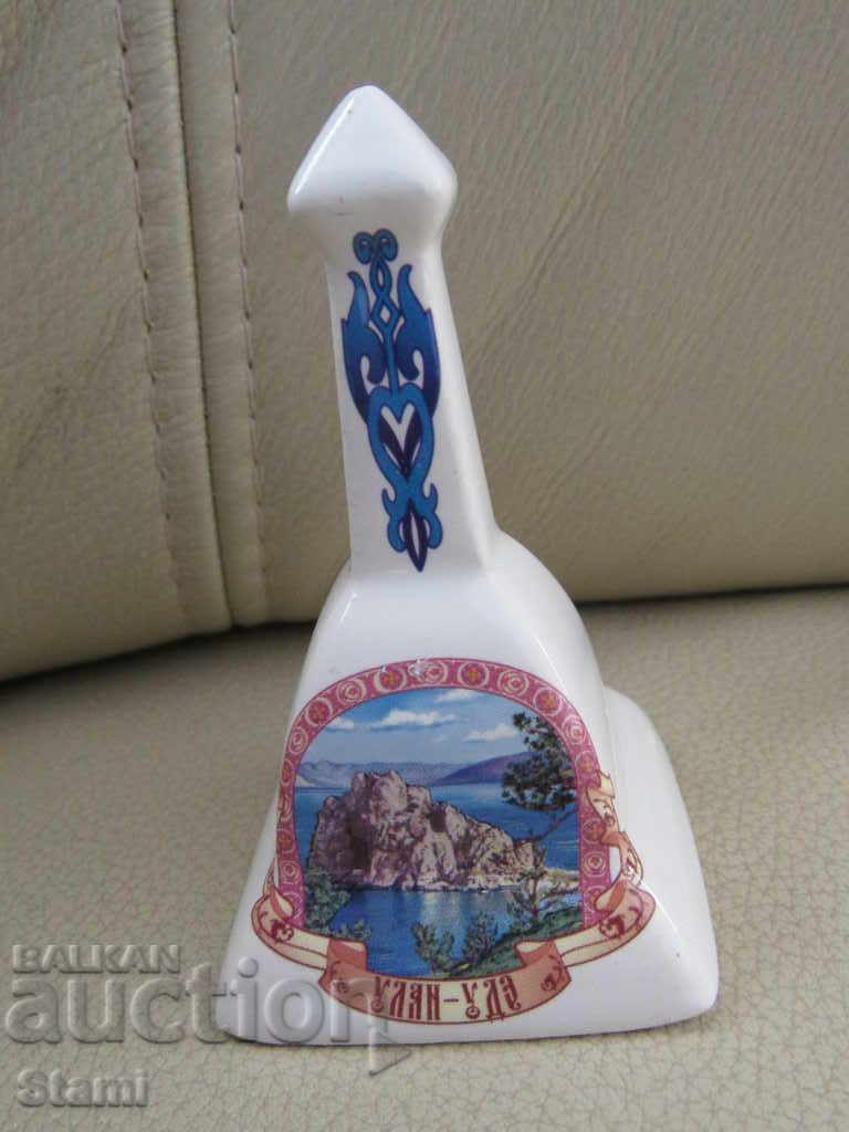 Порцеланова камбанка-8 см-сувенир от Улан Уде-Русия