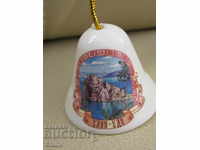 Порцеланова камбанка-5 см-сувенир от Улан Уде-Русия