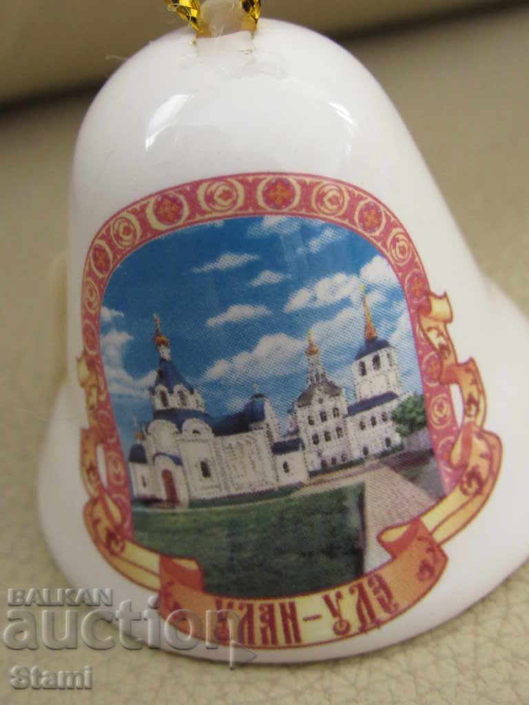 Porcelain bell-5 cm-souvenir from Ulan Ude-Russia - 6 Porcelain bell-5 cm-souvenir from Ulan Ude-Russia - 6
