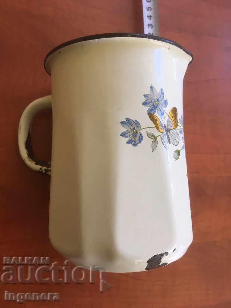 JAR LARGE ENAMELED FROM SOCA MARKING with price 16.00 BGN | € 8.18 JAR LARGE ENAMELED FROM SOCA MARKING with price 16.00 BGN | € 8.18