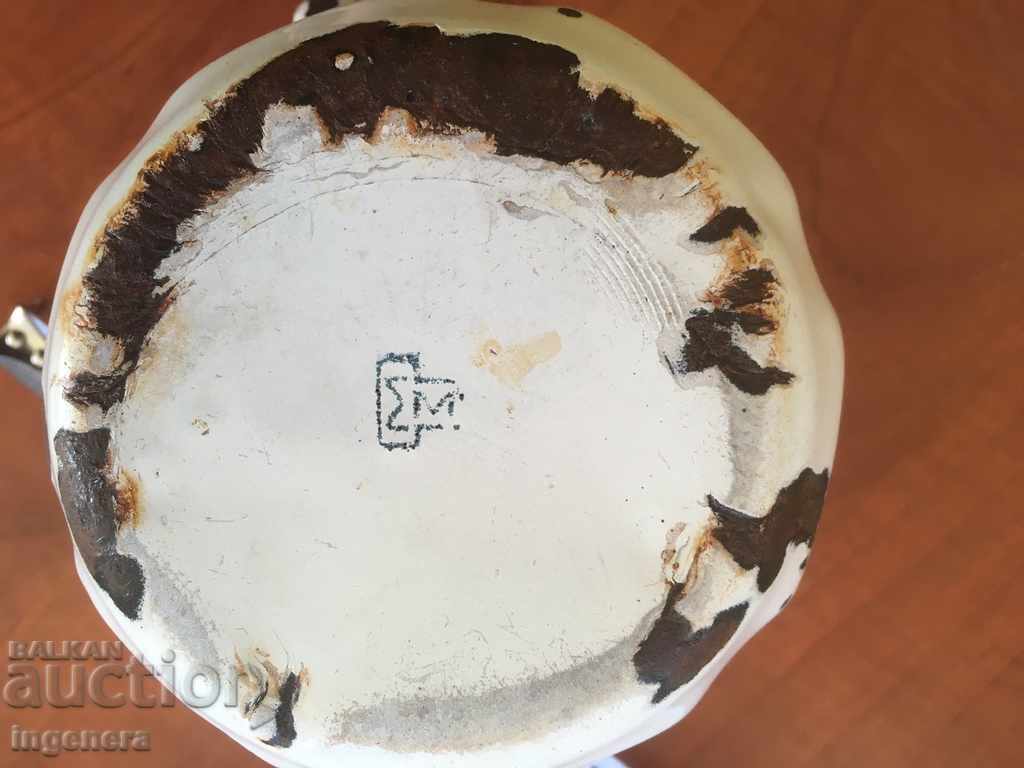 JAR LARGE ENAMELED FROM SOCA MARKING - 5 JAR LARGE ENAMELED FROM SOCA MARKING - 5