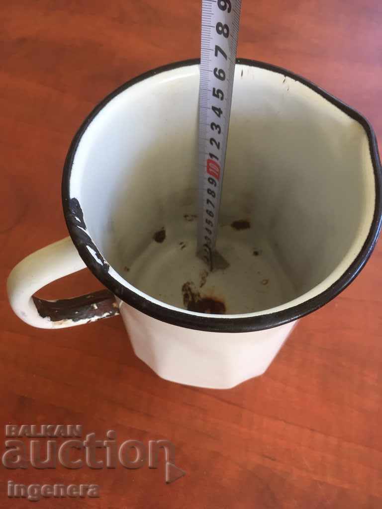 JAR LARGE ENAMELED FROM SOCA MARKING - 7 JAR LARGE ENAMELED FROM SOCA MARKING - 7