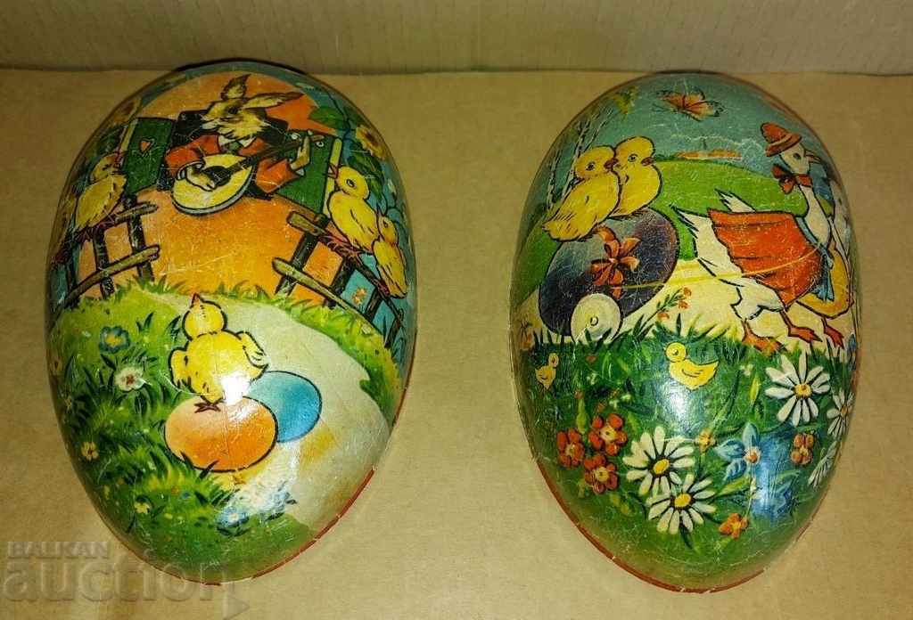 1900S HUGE EASTER EGG LITHOGRAPHY