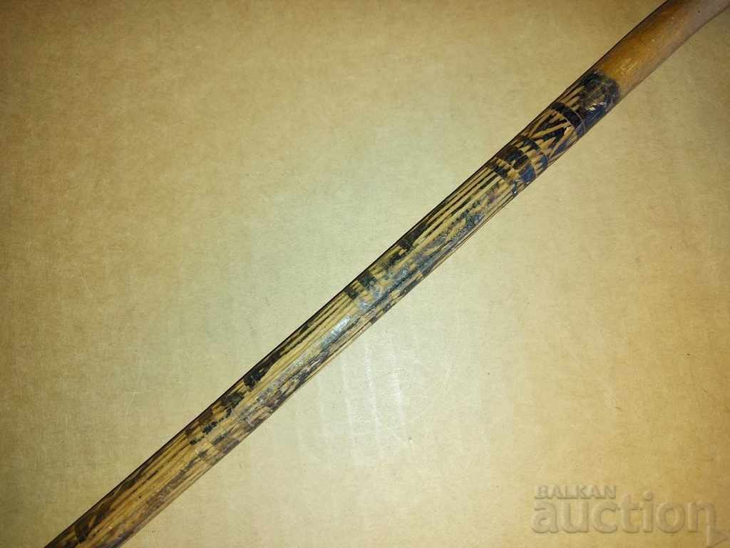 OLD SMALL WOODEN STICK SHEPHERD CARVING WOOD CARVING with price 19.00 BGN | € 9.71 OLD SMALL WOODEN STICK SHEPHERD CARVING WOOD CARVING with price 19.00 BGN | € 9.71