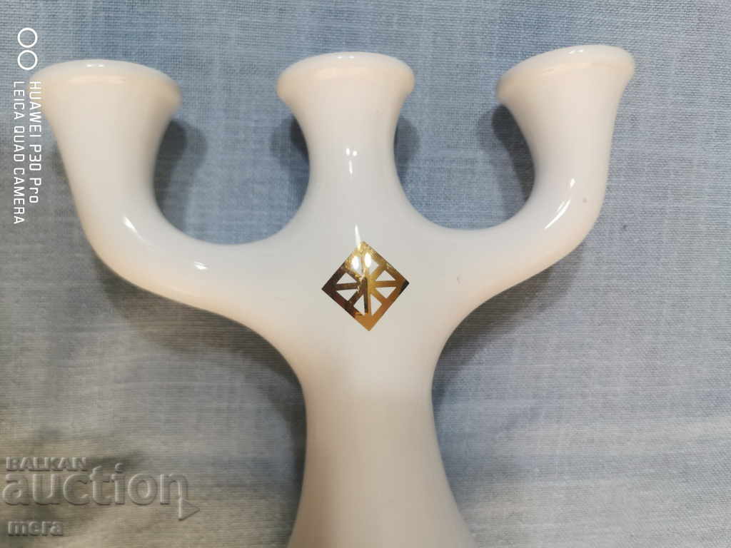 Auction Stylish porcelain candlestick Auction Stylish porcelain candlestick