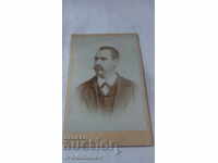 Picture Elegantly Dressed Man with Mustache 1896 Carton