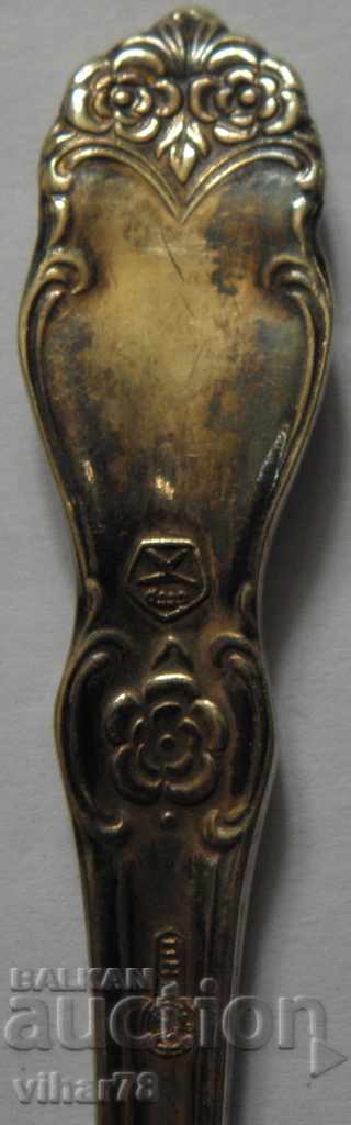 Lot of 6 pcs. old thick silver-plated spoons - 6 Lot of 6 pcs. old thick silver-plated spoons - 6