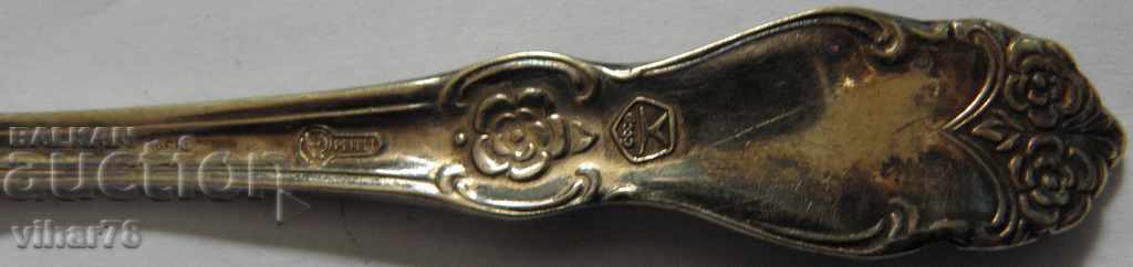 Lot of 6 pcs. old thick silver-plated spoons - 7 Lot of 6 pcs. old thick silver-plated spoons - 7