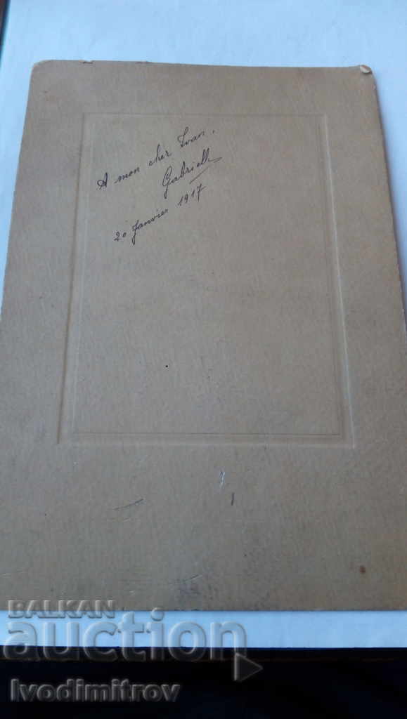 Auction  Photo Woman 1917 Cardboard