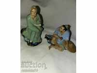 Two old porcelain figures