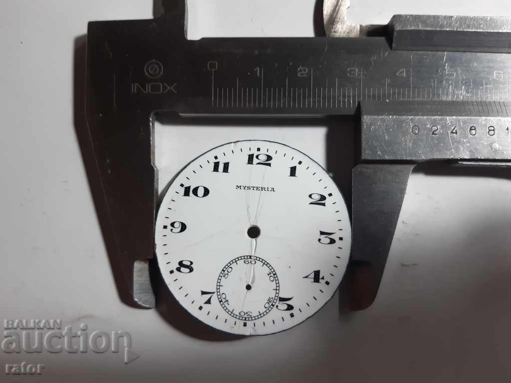 Auction MYSTERIA pocket watch dial - porcelain Auction MYSTERIA pocket watch dial - porcelain