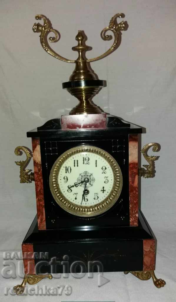 Old fireplace clock with candlesticks set with price 480.00 BGN | € 245.42 Old fireplace clock with candlesticks set with price 480.00 BGN | € 245.42