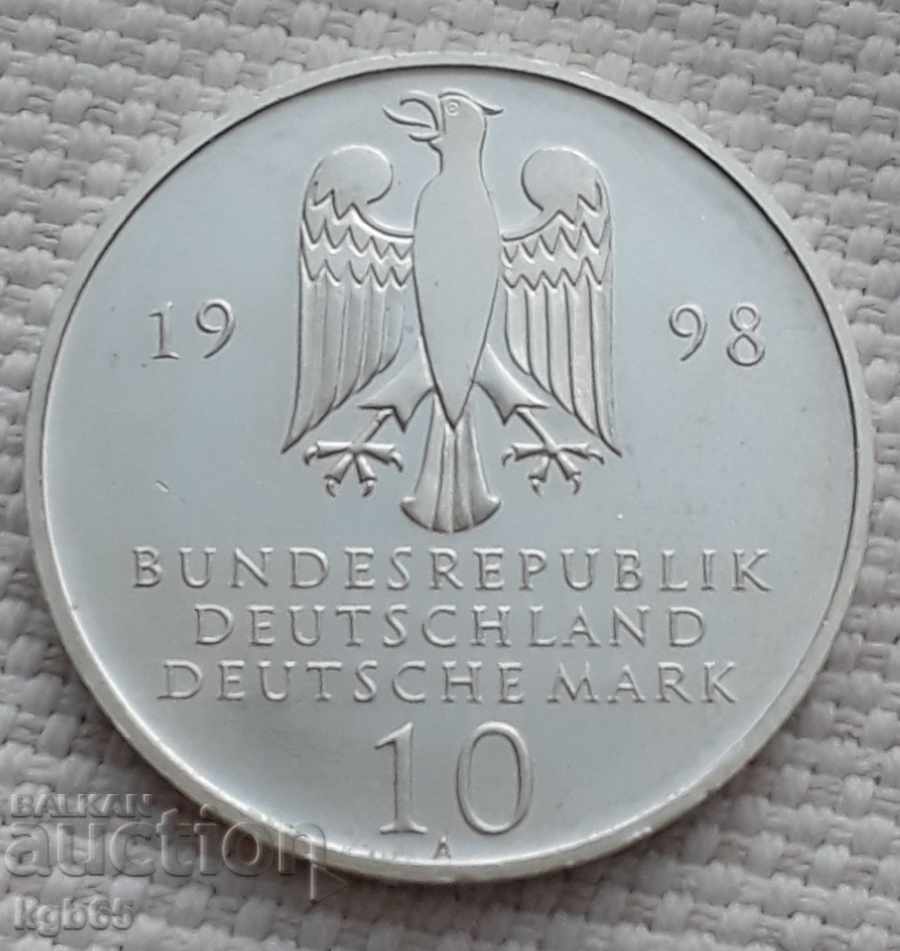 10 марки 1998г. Германия.