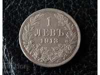 1 lev 1913 Bulgaria silver in QUALITY