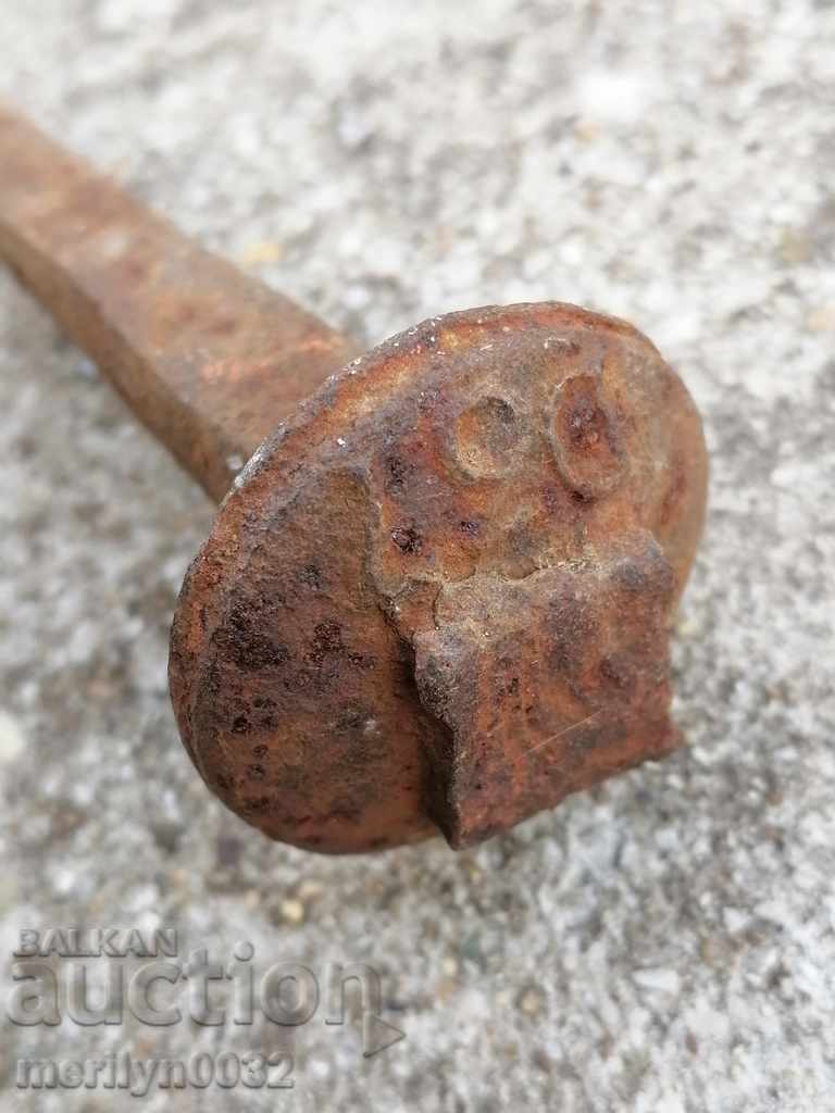 Παλιά krapon της baronhirshovata σιδηροδρομικών προφίλ πριτσίνια νυχιών - 5