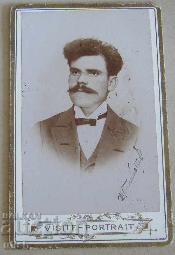 J. Panayotov foto veche carton foto 1896