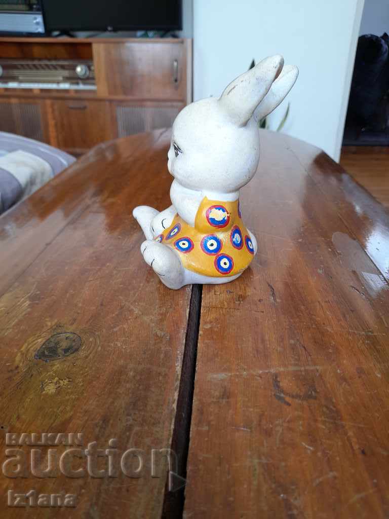 Old ceramic rabbit figurine with price 20.00 BGN | € 10.23 Old ceramic rabbit figurine with price 20.00 BGN | € 10.23