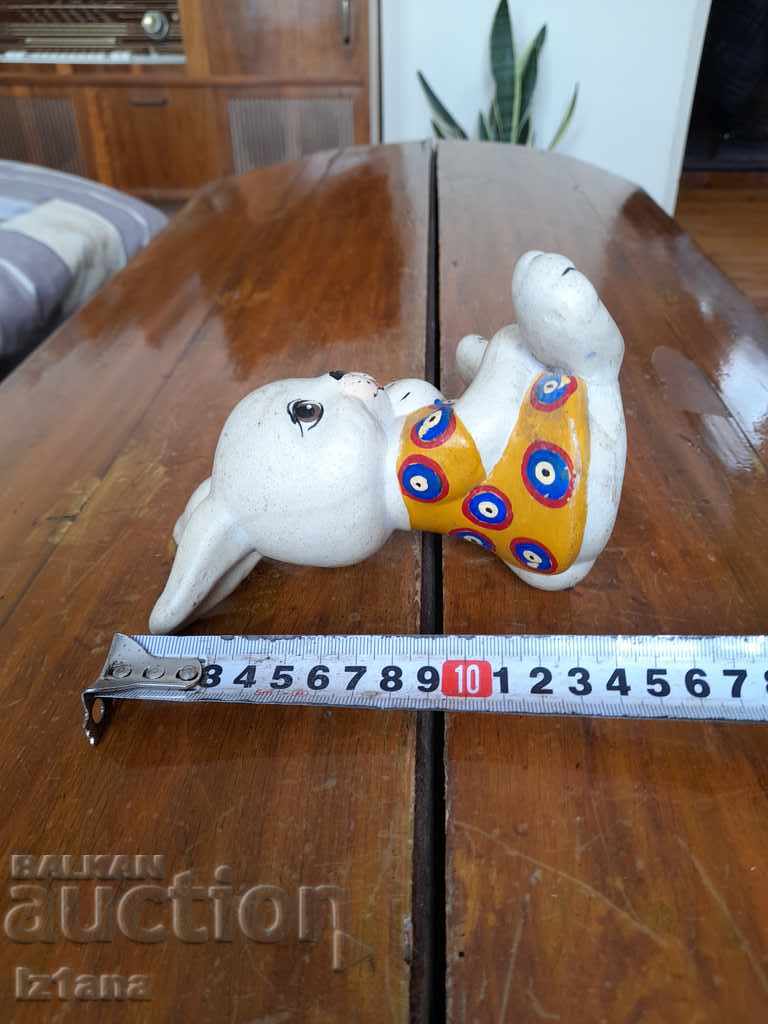 Old ceramic rabbit figurine - 5 Old ceramic rabbit figurine - 5