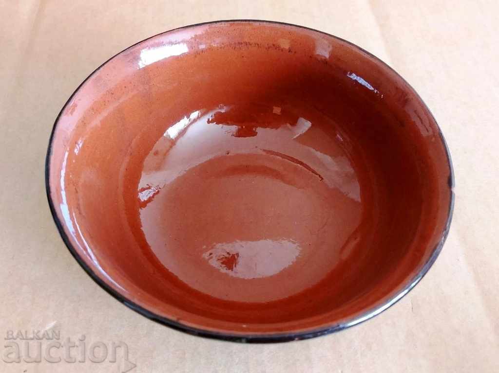 LARGE COLORED CERAMIC BOWL PLATE IN EXCELLENT CONDITION with price 19.00 BGN | € 9.71 LARGE COLORED CERAMIC BOWL PLATE IN EXCELLENT CONDITION with price 19.00 BGN | € 9.71