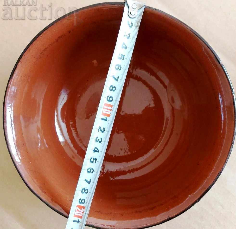 Auction LARGE COLORED CERAMIC BOWL PLATE IN EXCELLENT CONDITION Auction LARGE COLORED CERAMIC BOWL PLATE IN EXCELLENT CONDITION