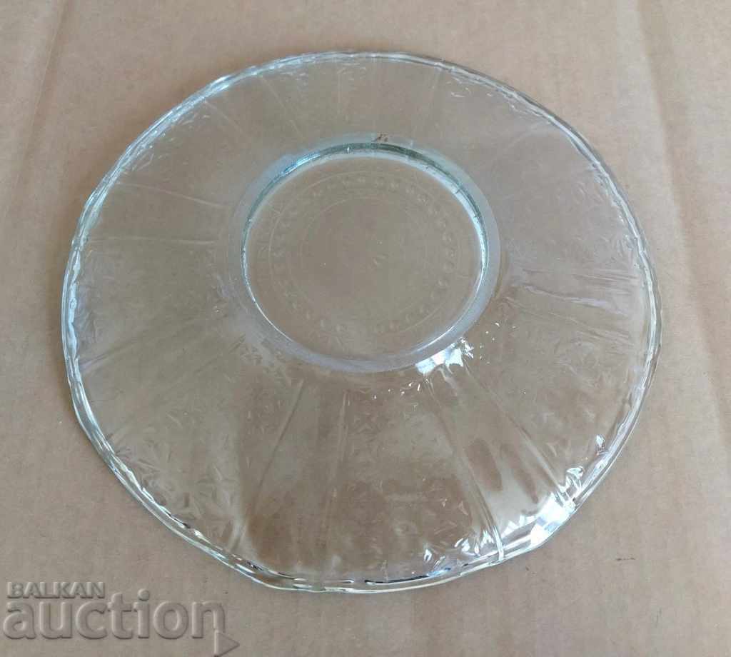 SOC GLASS PLATEAU PLATE FRUIT BOWL CUP SWEET TRAY - 6 SOC GLASS PLATEAU PLATE FRUIT BOWL CUP SWEET TRAY - 6